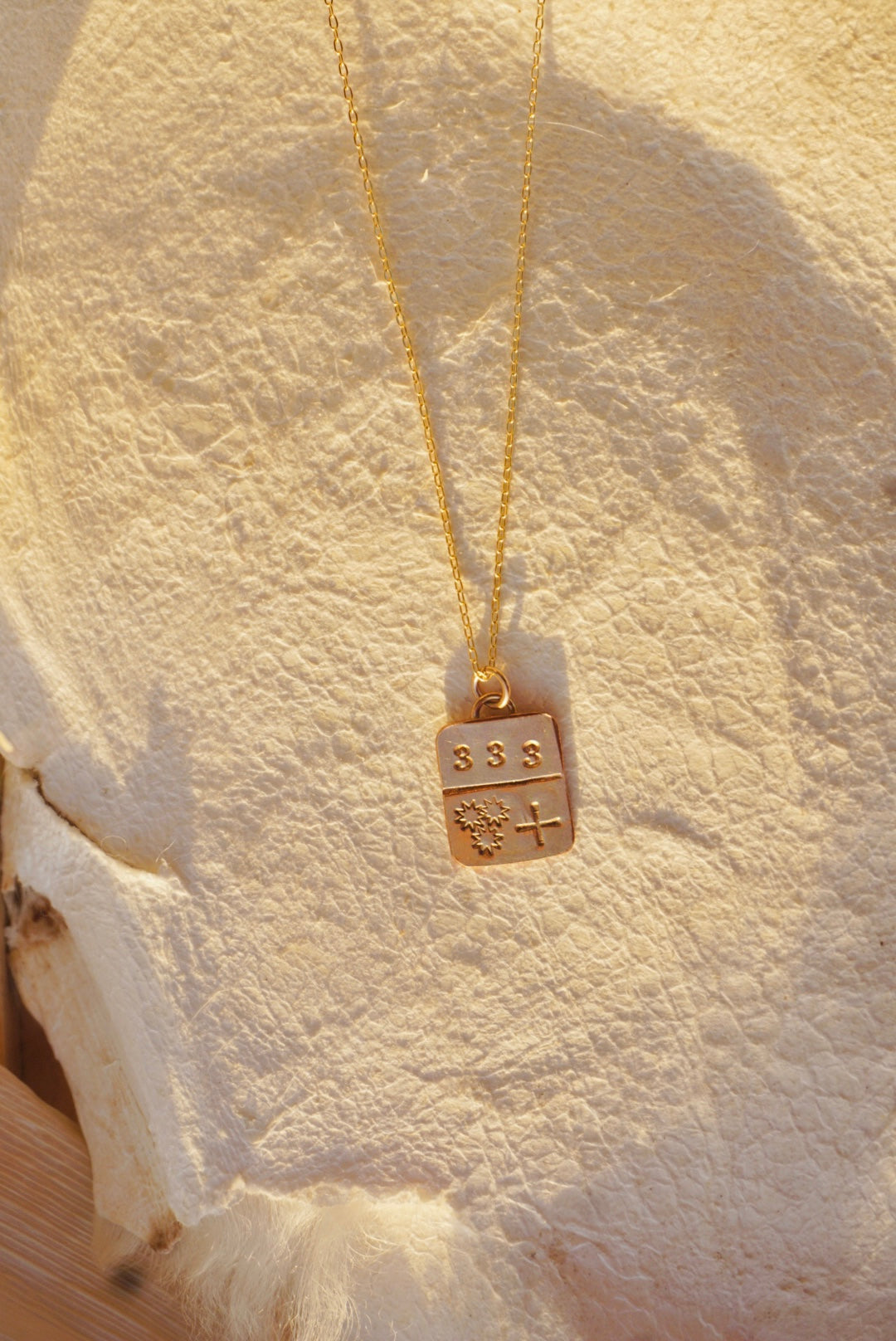 333 Angel #’s Golden Ticket Necklace // 14k Goldfill