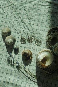 Swirlpool Pathway Necklace #2 // Sterling Silver