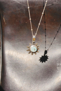 Sun Keepers Talisman Necklace #2 // Dry Creek Turquoise