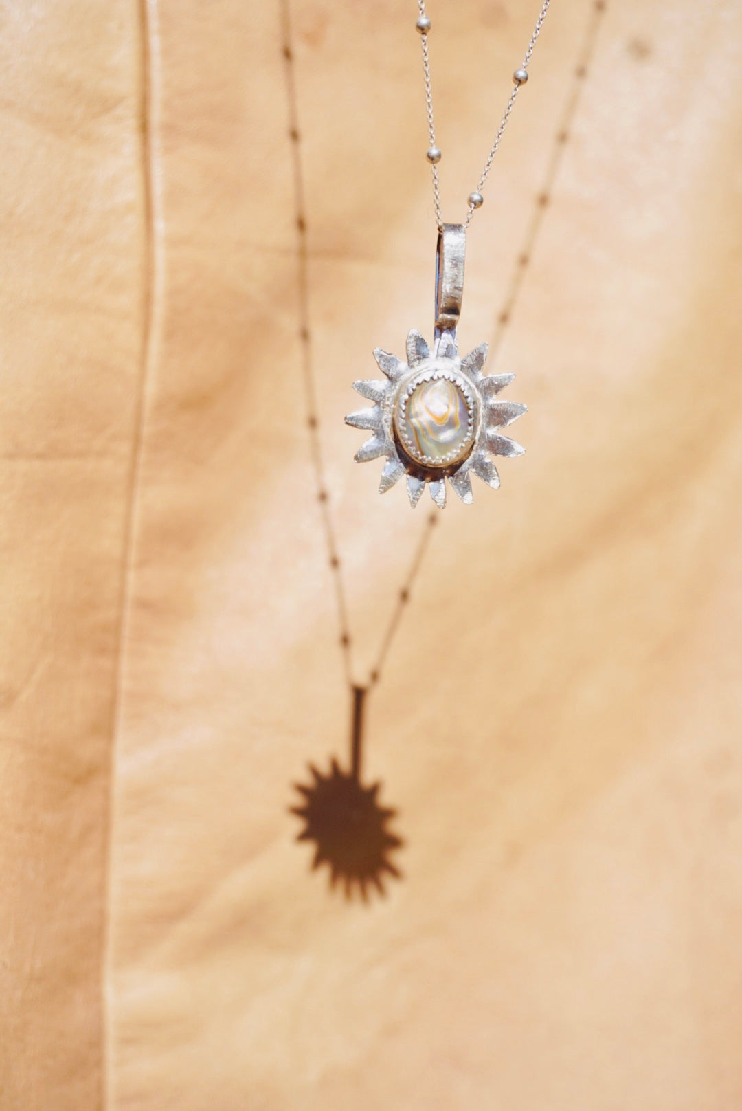 Sun Keepers Talisman Necklace #3 //  Abalone Stone