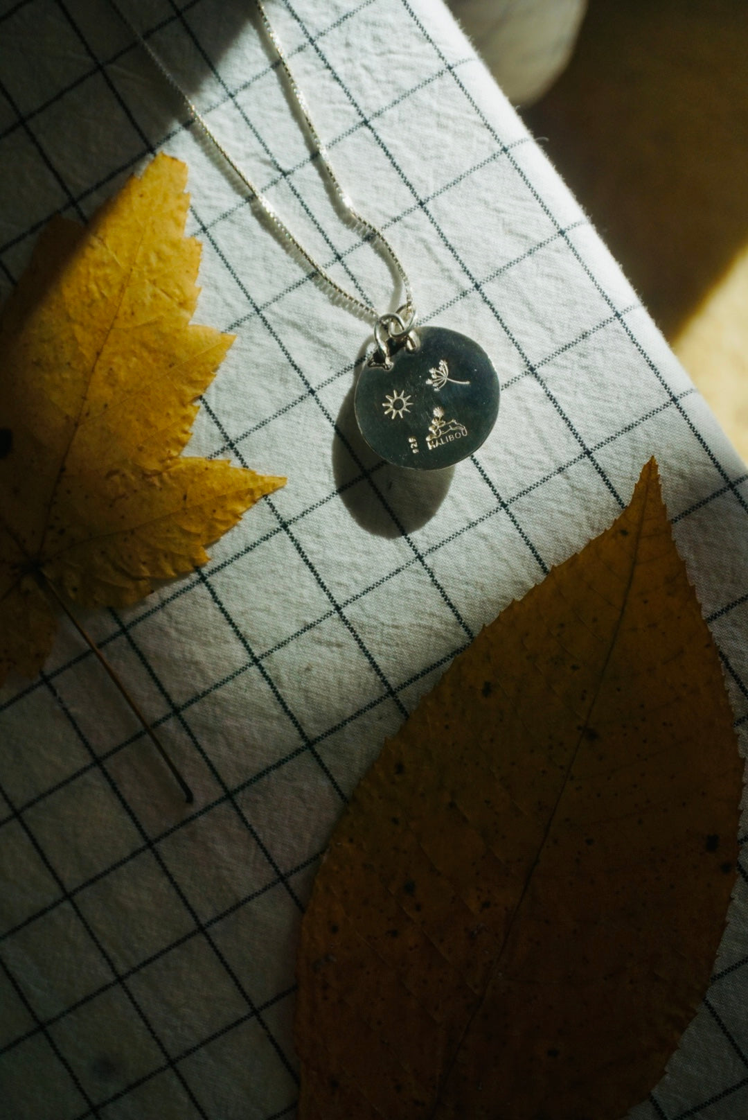 Silver Moon + Helios Coin Necklace // Sonoran Gold Turquoise