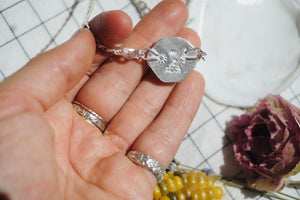 The Mini Abundance Necklace // Sterling Silver + Natural Faceted Smokey Quartz