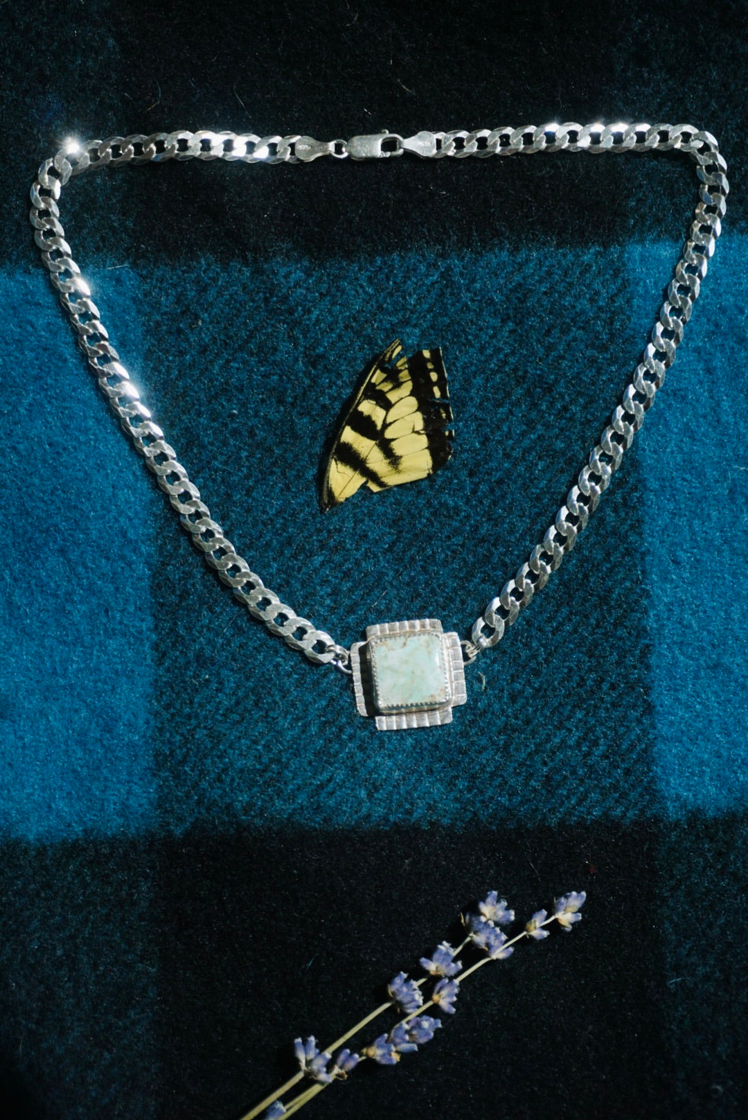 The Midi Abundance Necklace ft. Four Directions // Sterling Silver +  Dry Creek Turquoise